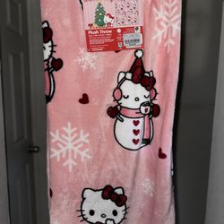Hello Kitty Snowman Throw