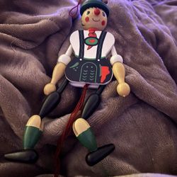 Austrian Boy Vintage Ornament Puppet $12 