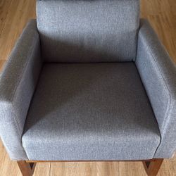 Like New Modern Grey Rocking Chair / Nursery Glider