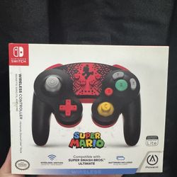 PowerA - GameCube Style Wireless Controller for Nintendo Switch (Mario Edition)