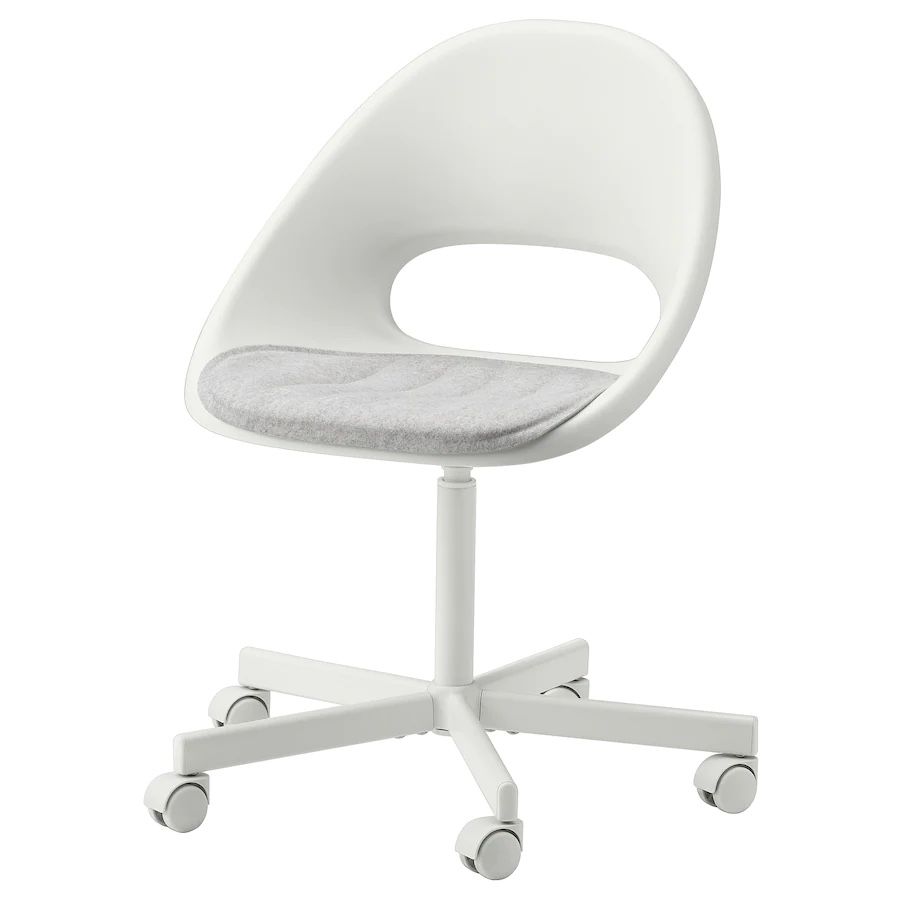 IKEA LOBERGET / BLYSKÄR Swivel Chair - White