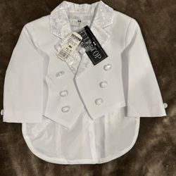 Suit for six month old boy, great for baptism (Christening) or any other occasion. 