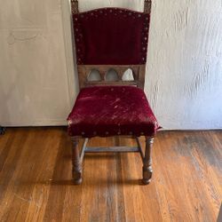 Two Velvet Antique Chairs Very Sturdy $100 For Both