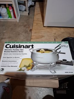 Cuisinart Electric Fondue Set Brushed Stainless