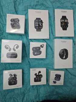 🔥 HUGE TOZO Electronics Reseller Lot - 12 Items BRAND NEW & SEALED! (Earbuds, Smartwatches, Speaker)