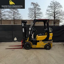 2020 Yale GLC050VX 5,000 Lbs. 3-Stage LPG 48" Forks Cushion Forklift- 17,859 Hrs