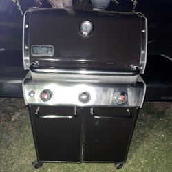 Super Clean! No Issue At All! Weber Genesis E-310 BBQ Grill Propane Tanks Asador Express Colored