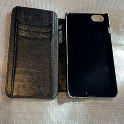 Camalen Genuine Leather Black Wallet Case For iPhone 6 Plus