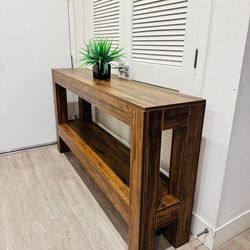 62.99 in.  Rectangle Console Table assembled W-32