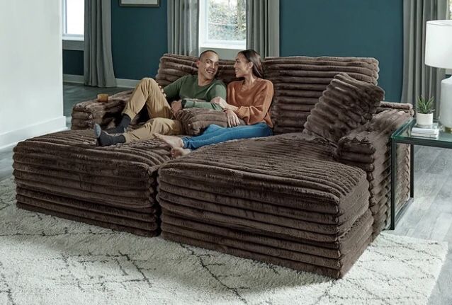 Cozy Oversized Double Chaise Sofa