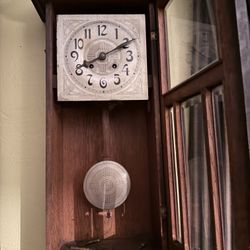 Antique Wooden Wall Clock