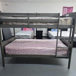  Grey Twin Bunk Bed