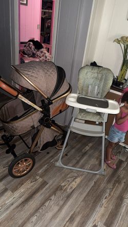 Stroller and high chair