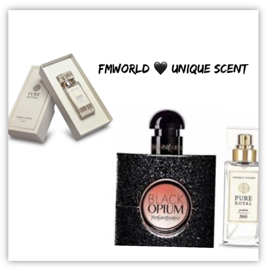 FM 366 - FM Pure Royal Perfume - 50ml smell like Black Opium Yves Saint Lauren