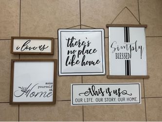 Home decor Metal signs