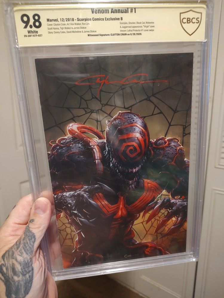 Venom#1 Annual 9.8 Clayton Crain Comic Book