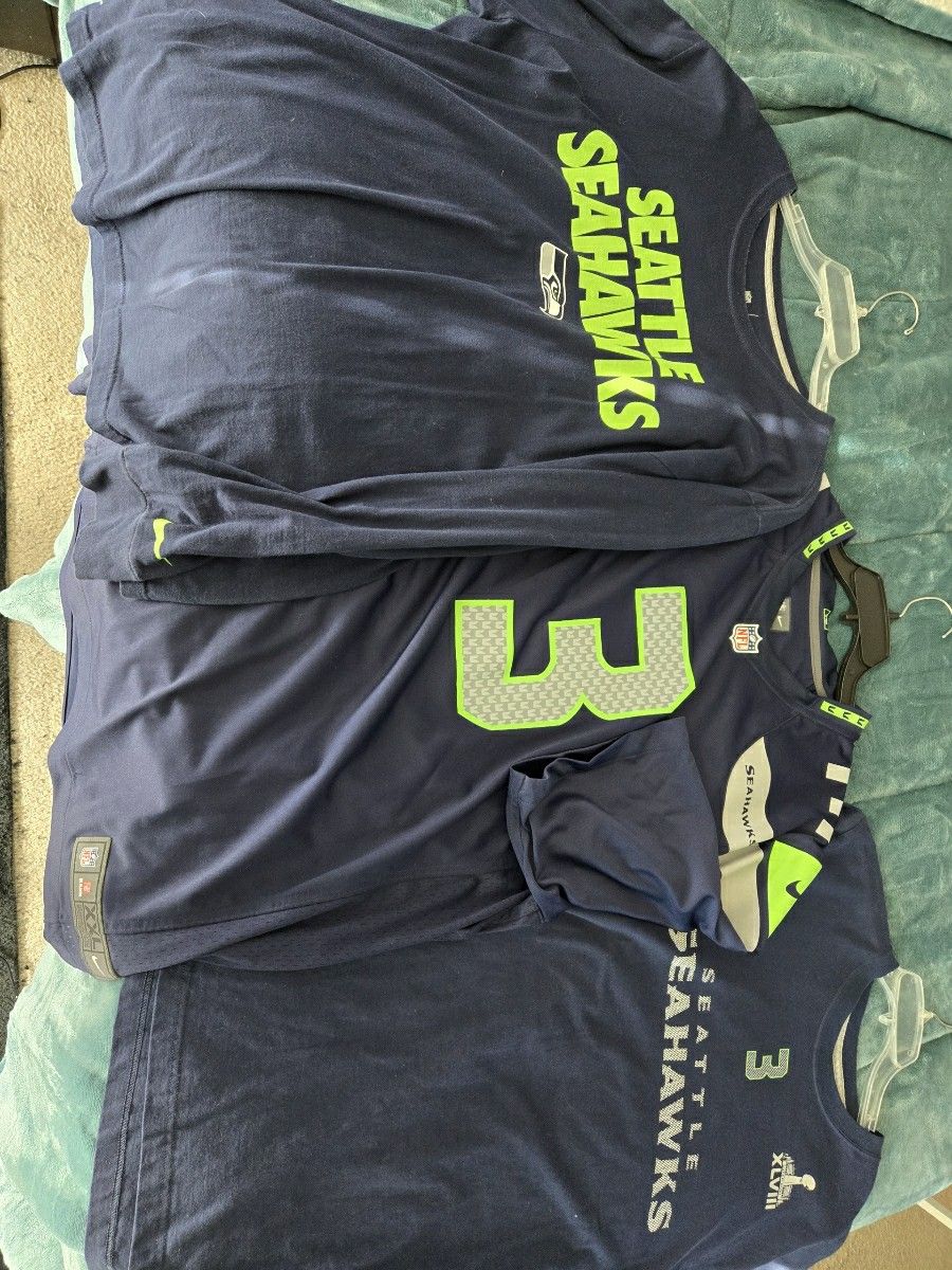 Three Seattle Seahawks Tshirts