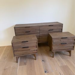 Dresser and nightstands