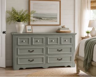 Young-hinkle cape cod Sage Green 6Drawer Wood Dresser
