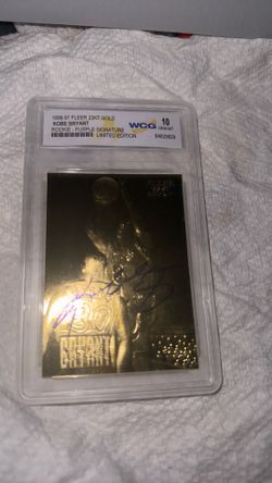 Kobe Bryant 1996-97 Fleer 23KT Gold Purple Signature WCG 10