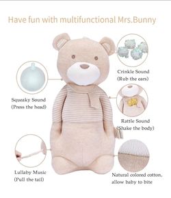 Cottonebebe Organic Baby Toys, Plush Bear...