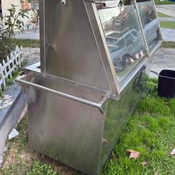 Taco Cart With Steam Table 