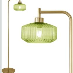 Green Floor Lamp for Living Room,Mid Century Modern
