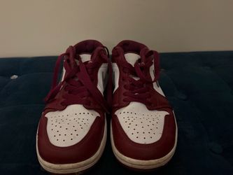 Nike Air Jordan 1 Low Burgundy White Grey Sneakers