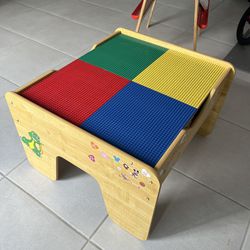 Kids Wooden Table With Storage 