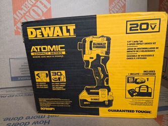 DEWALT ATOMIC 20V 3-Speed Impact Driver Kit DCF850P1