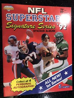 NFL Superstar's Sticker Album 1992