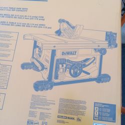 New Dewalt Tablesaw 8 1/4 In