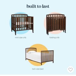 Two Mini Cribs With Conversion Kits