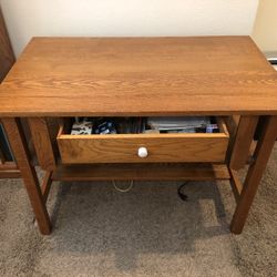 Missionary Style Antique Wood Desk