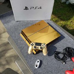 $200! With GTA5 n 1 Gold 24k PS4 500GB with 1 Gold controller. Or no Game $180! Or 3 Games installed $220! Playstation 4