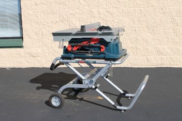 10” Bosch table saw with folding stand