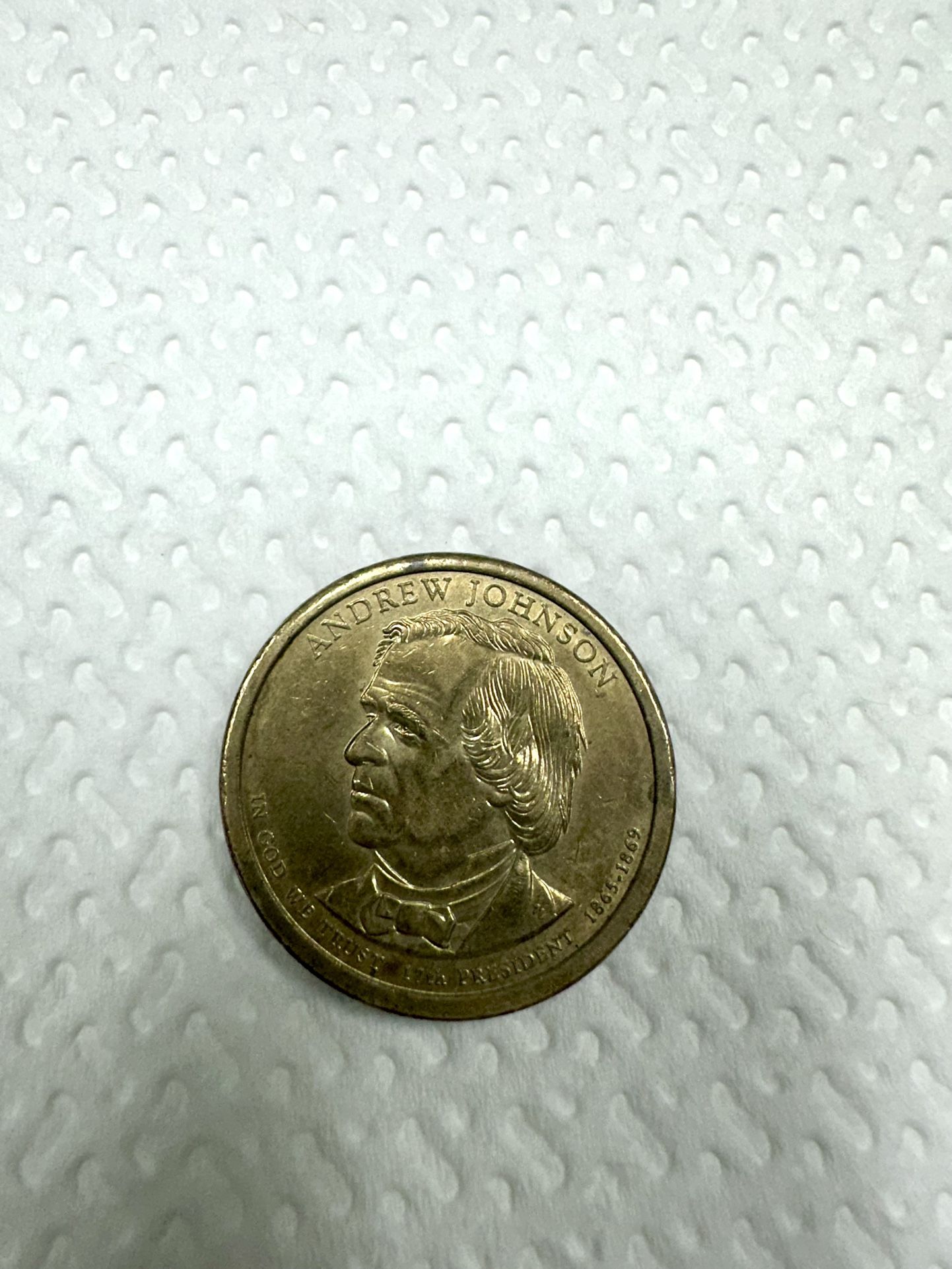 Andrew Johnson Presidential Dollar Coin