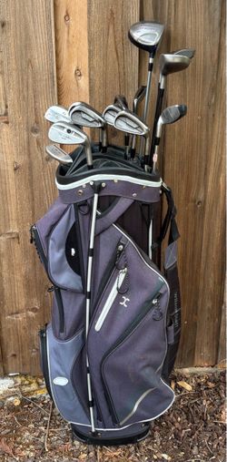 ADAMS GOLF IDEA Pro Black CB1 golf set (Driver+3w+5w+hybrid+4i-pw+gw+sw+putter+bag)