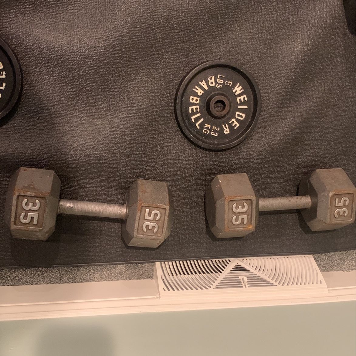 Set Of 35 Lb Dumbells