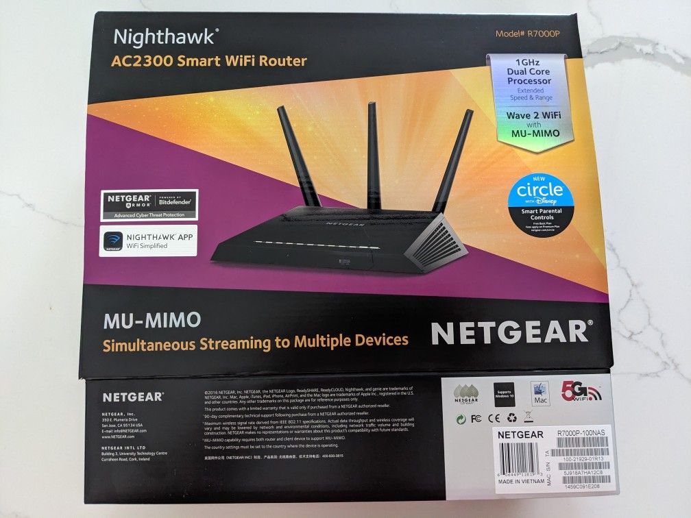 Netgear Nighthawk R7000P-100NAS AC2300 Smart WiFi Router - Excellent Condition ($100)