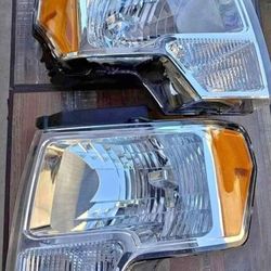 09-14 Ford F-150 Headlights Luces Micas Calaveras Faros Faroles Focos Headlamps 