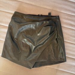 Windsor leather skort