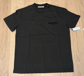 Fear of God Essentials SS22 T-Shirt – Limo (Black), Size Medium