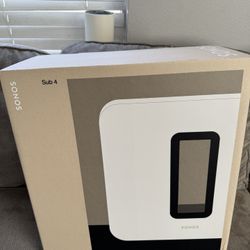 🔥 Sonos Sub 4 White 🔥 New Sealed 1 Yr Warranty 🔥
