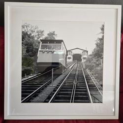 Monongahela Incline Framed And Matted Black And White Picture.