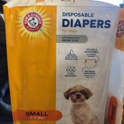 Disposable Doggie Diapers (For A Female Dog), Size SM.