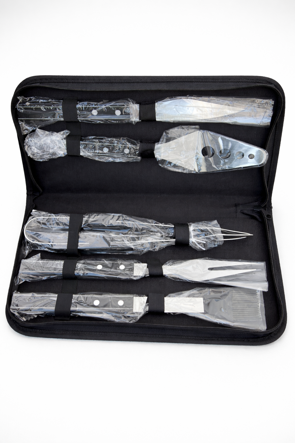 NEW BBQ Grill Tool Set Set in Zippered Carry Case