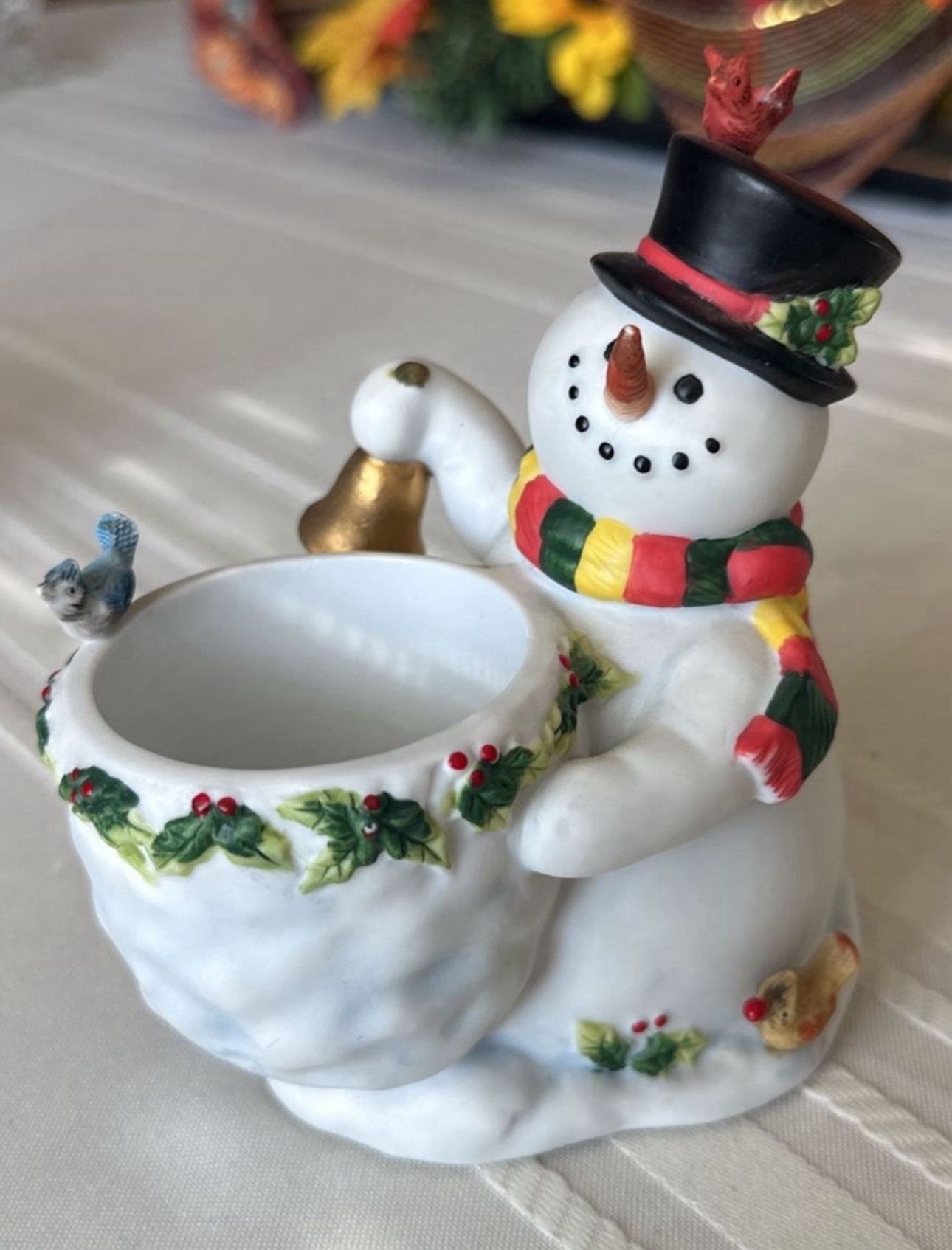 Party Lite Snowman Candle Holder