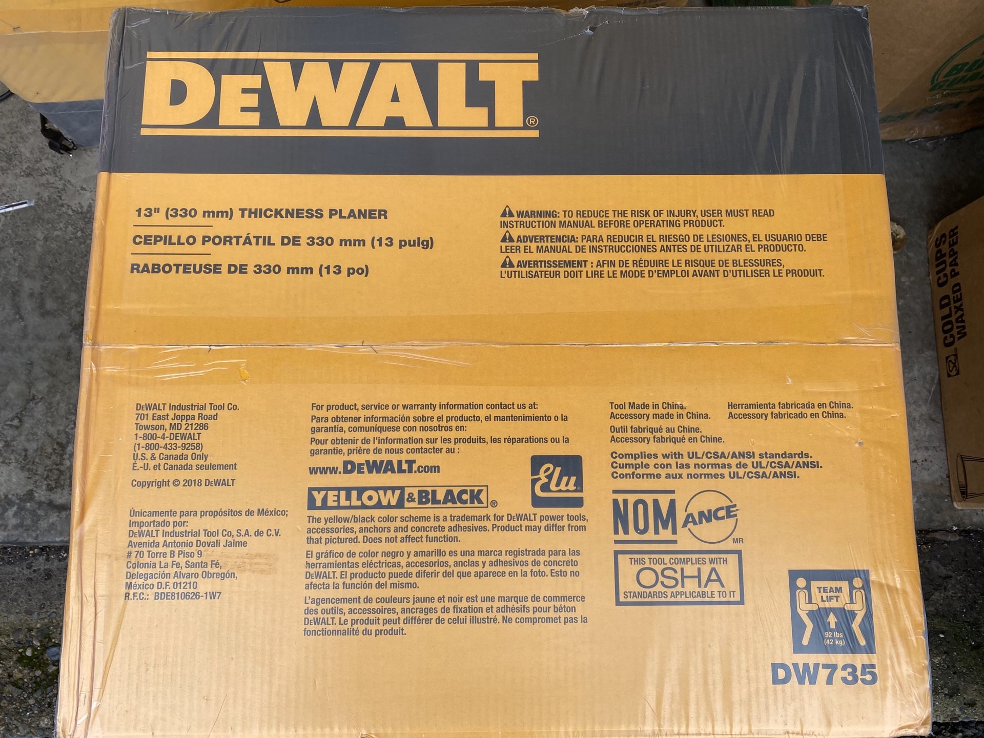 DeWalt DW735 13 Inch Heavy Duty 2 Speed Planer