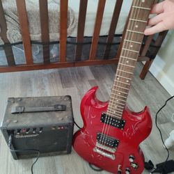 Epiphone Special SG Model Cherry Red Electric Guitar - Autographed by Buck Cherry